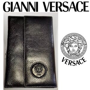 Gianni Versace, oversize bifold wallet, Travel, wallet, work wallet